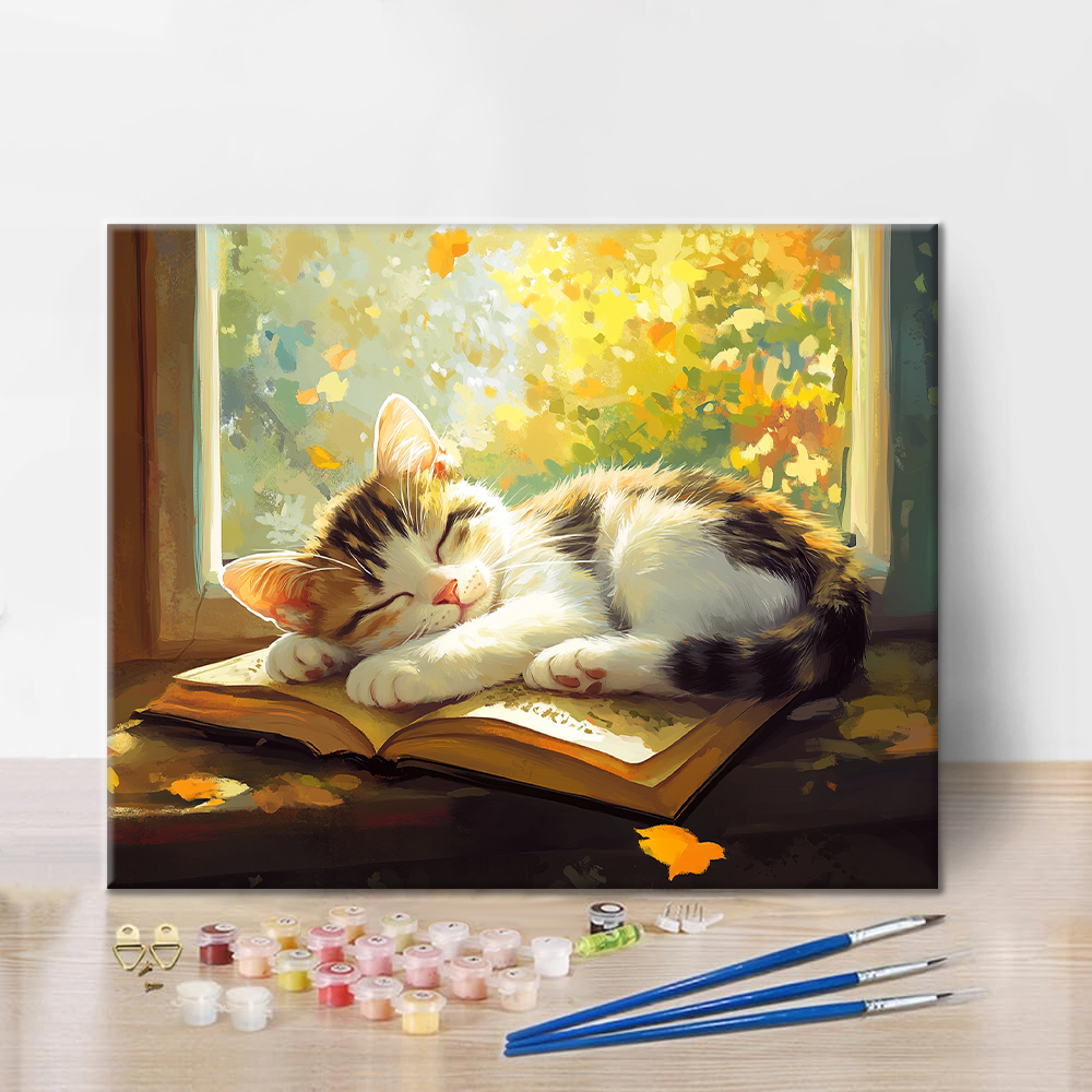 Sleeping Cat - Paint by Numbers
