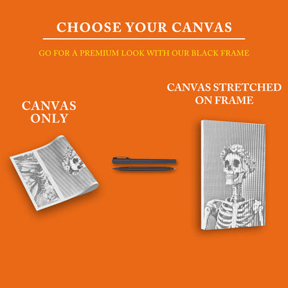 Smiling Skull - Dot Painting