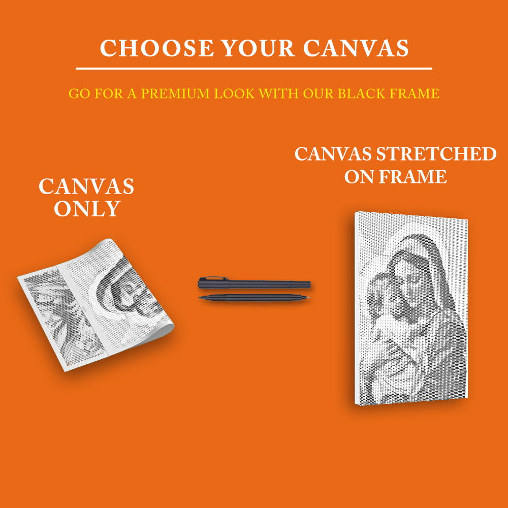 Holy Embrace - Dot Painting