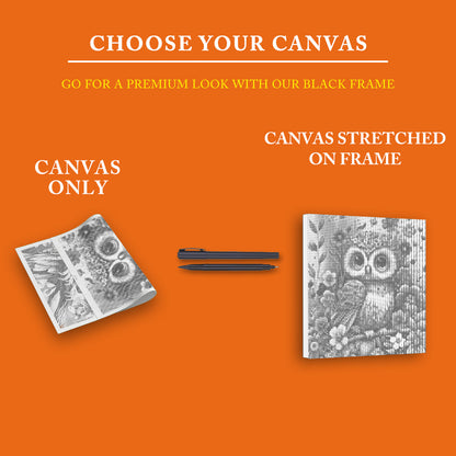 Soft and Cute Baby Owl - Dot Painting