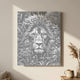 Foliage and Lion's Fury - Dot Painting