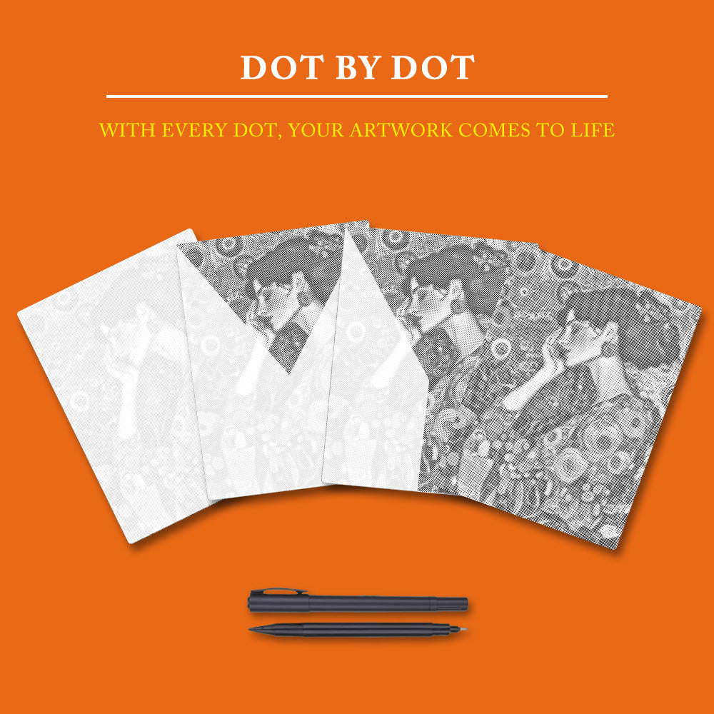 Vintage Woman - Dot Painting