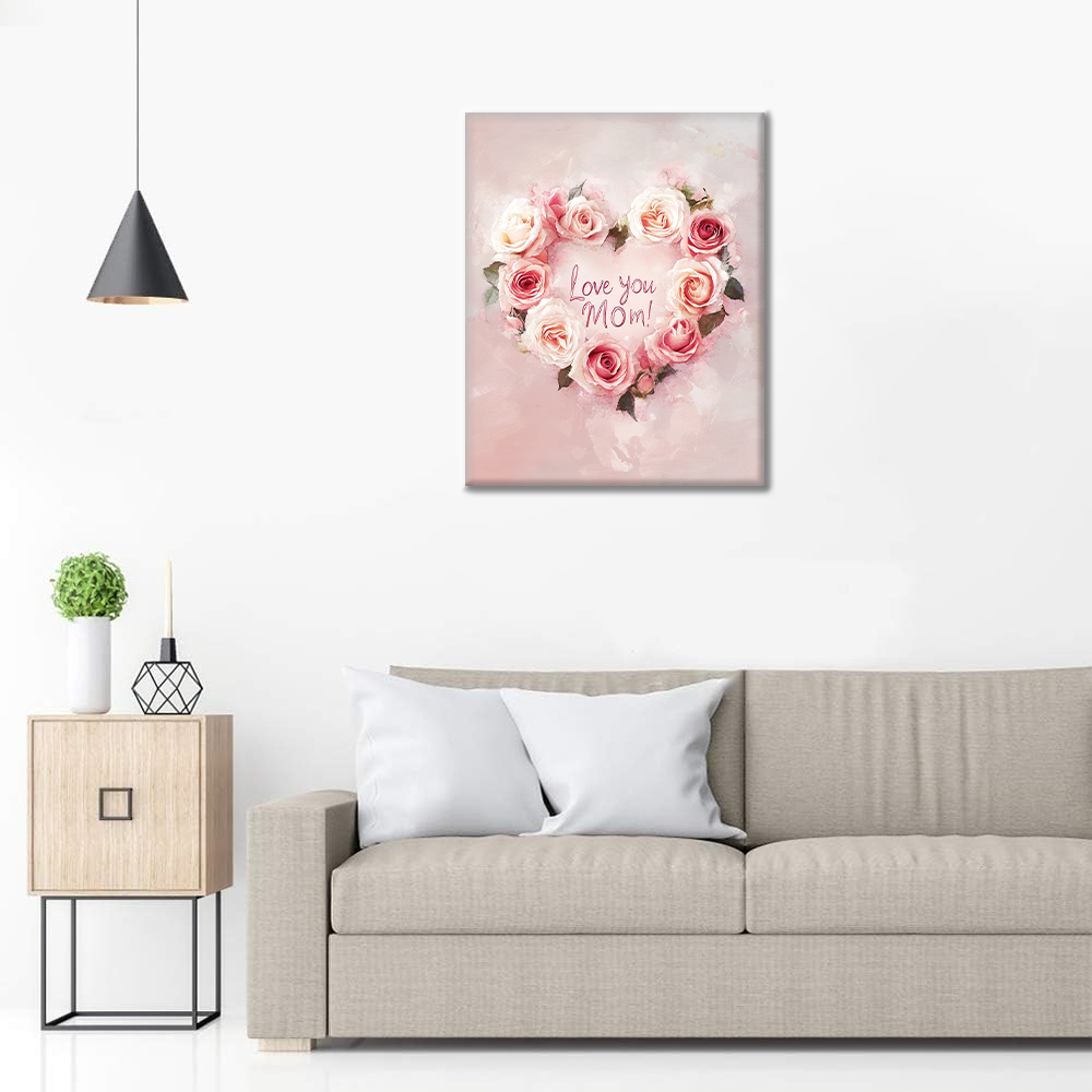 Rose Wreath - Paint by Numbers