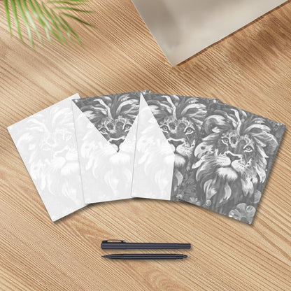 Lion with a Brave Heart - Dot Painting