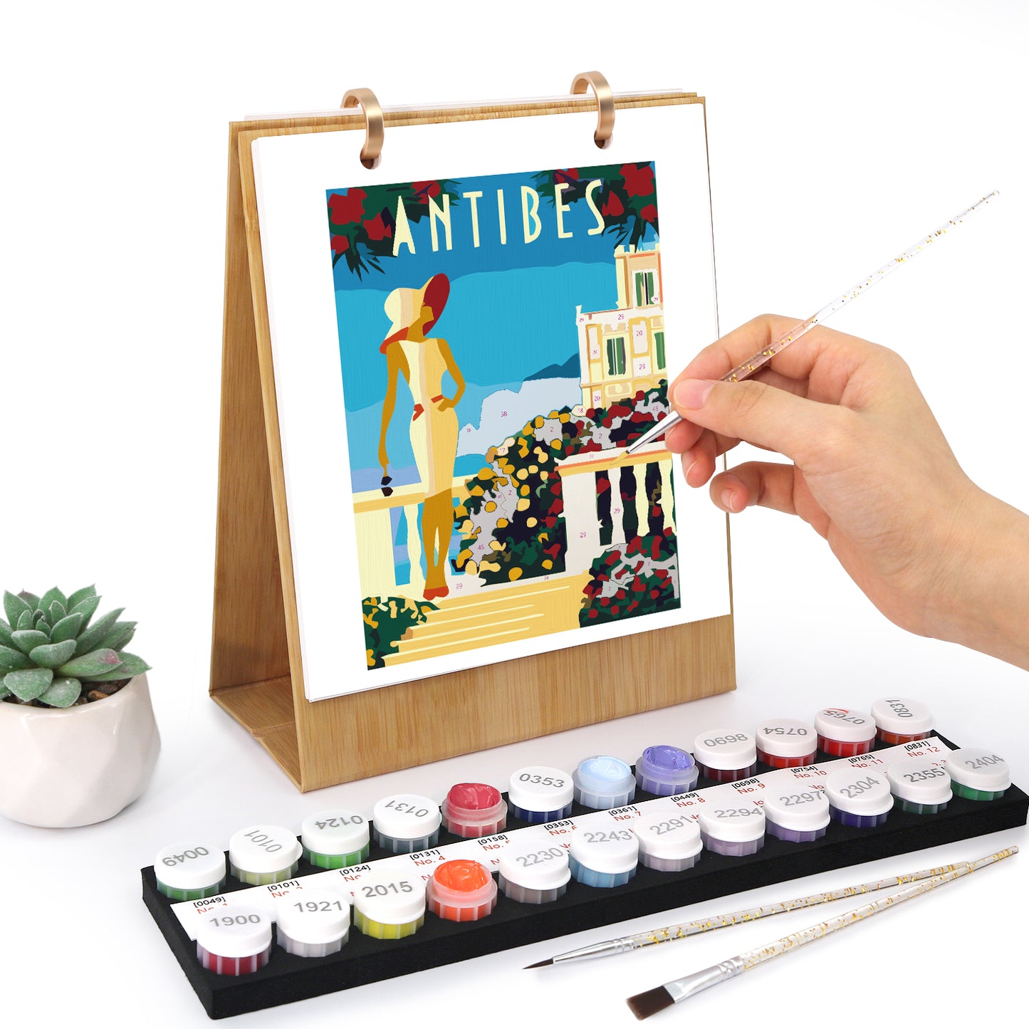 World Trip Edition - 2027 Paint by Numbers Desk Calenda