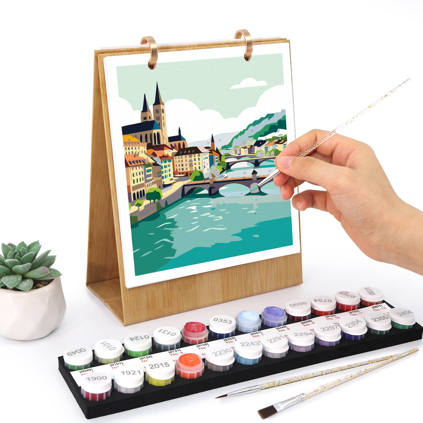 Travel Edition - 2027 Paint by Numbers Desk Calenda