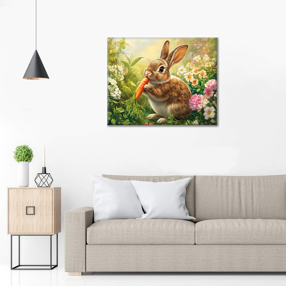 Cute Bunny - Paint by Numbers