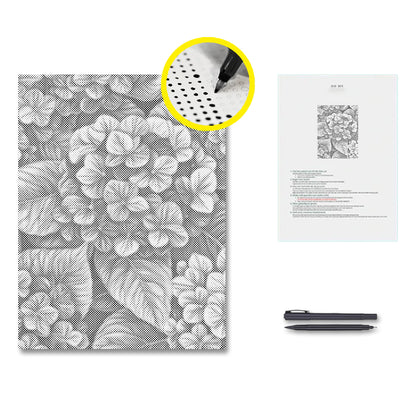 Hydrangeas in Groups - Dot Painting