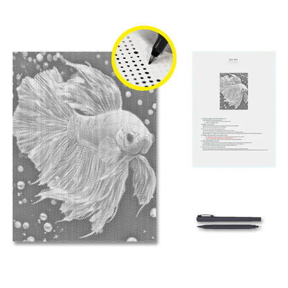 Jewlley Betta Fish - Dot Painting