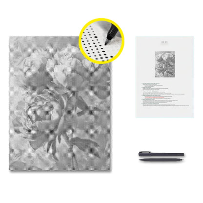 Pink Peony - Dot Painting