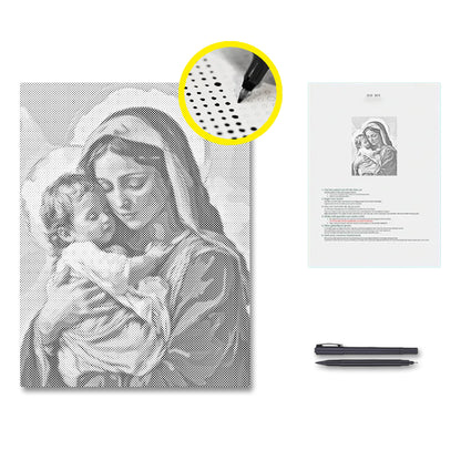 Holy Embrace - Dot Painting