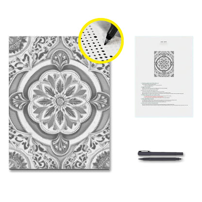 Golden Green Mandala - Dot Painting