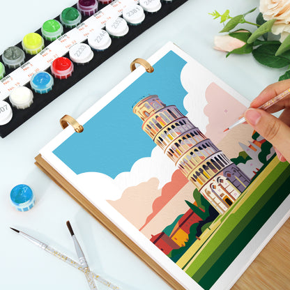 Travel Edition - 2027 Paint by Numbers Desk Calenda