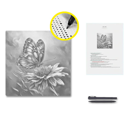 Vibrant Butterfly - Dot Painting