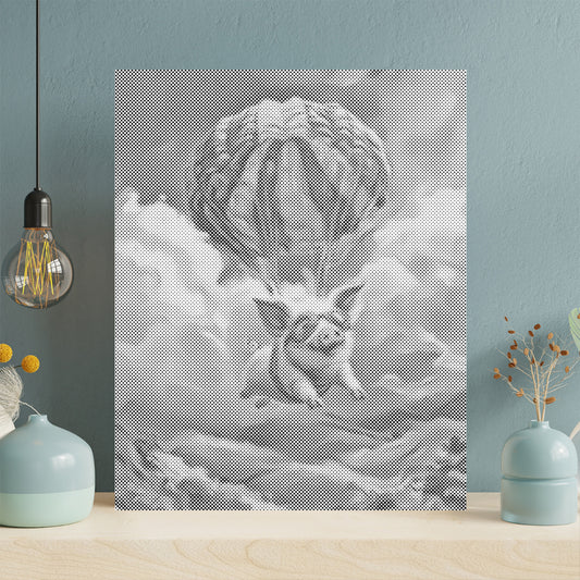 Flying Pig - Dot Painting