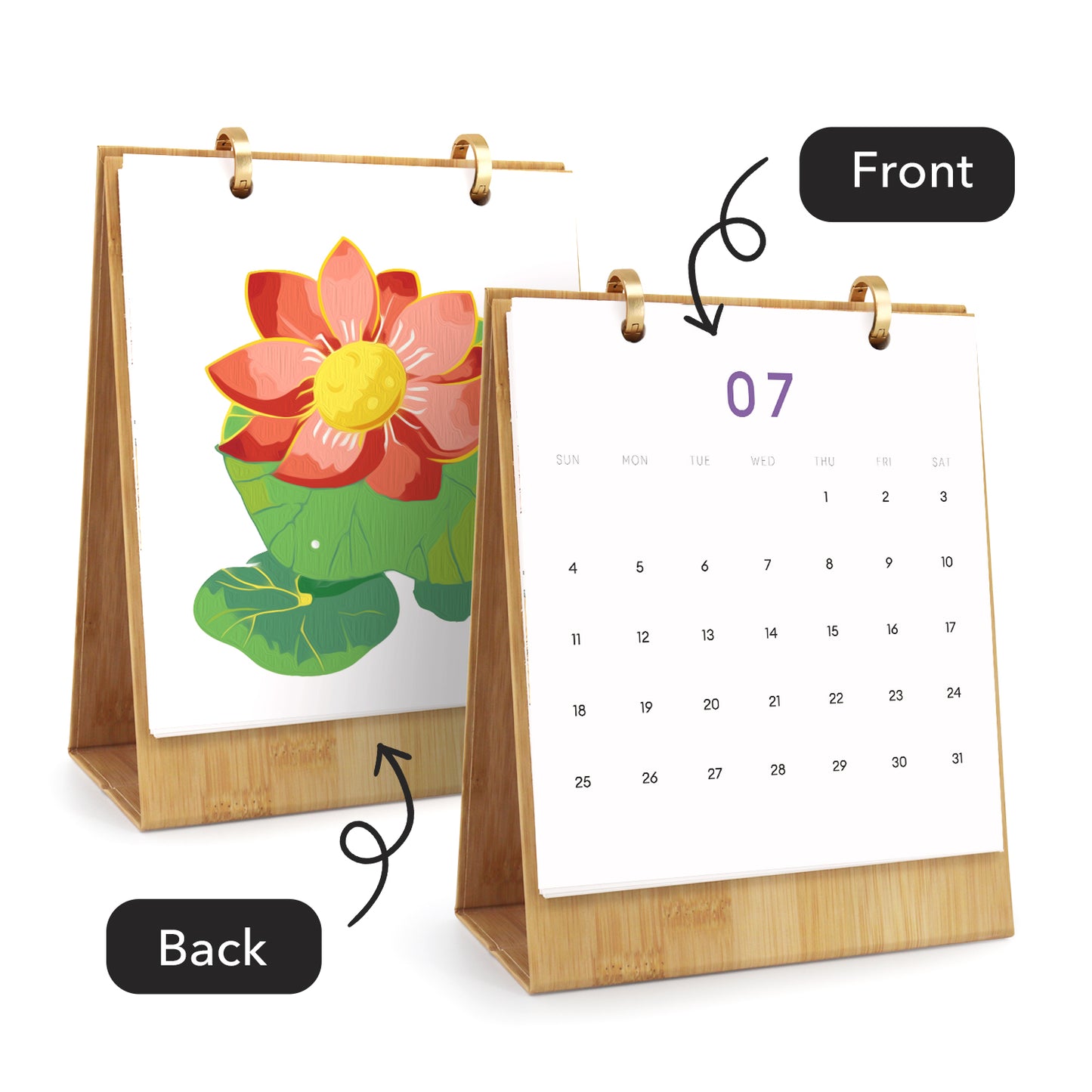 Flowers Edition - 2027 Paint by Numbers Desk Calenda