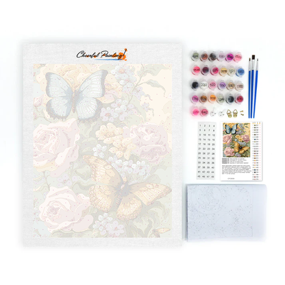 Flowers Butterflies - Paint by Numbers