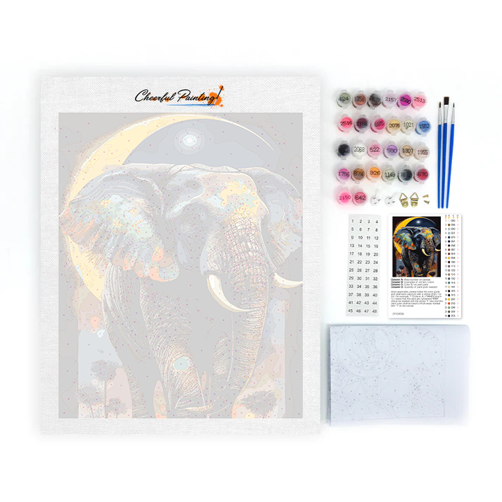 Just love Elephants - Paint by Numbers