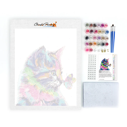 Cats And Butterflies - Paint by Numbers