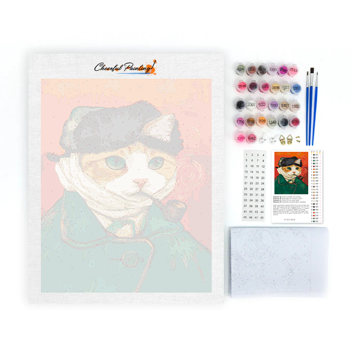 Self-Portrait of Cat - Paint by Numbers