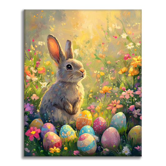 Bunny in the Garden - Paint by Numbers