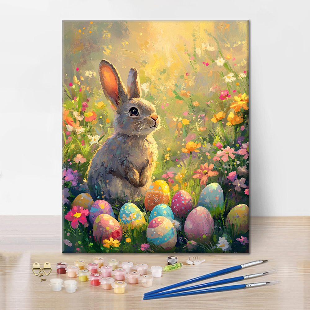 Bunny in the Garden - Paint by Numbers