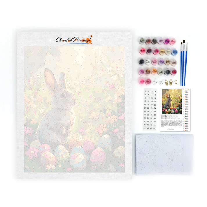 Bunny in the Garden - Paint by Numbers