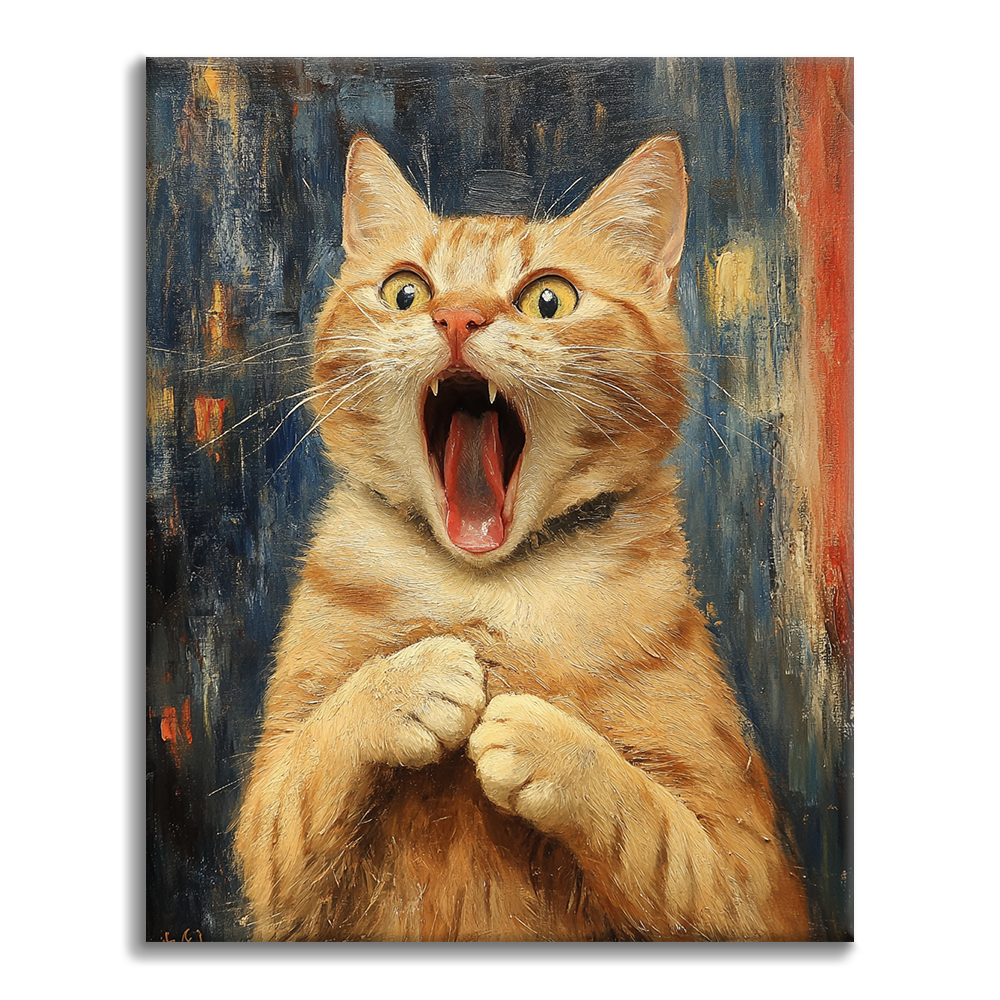 The Scream of Cat - Paint by Numbers