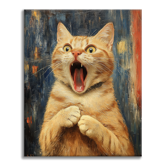 The Scream of Cat - Paint by Numbers