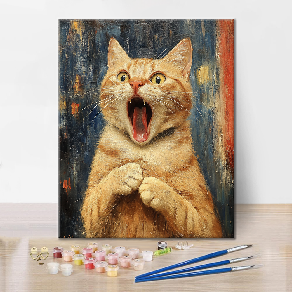 The Scream of Cat - Paint by Numbers