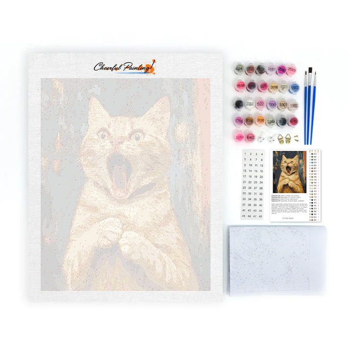 The Scream of Cat - Paint by Numbers