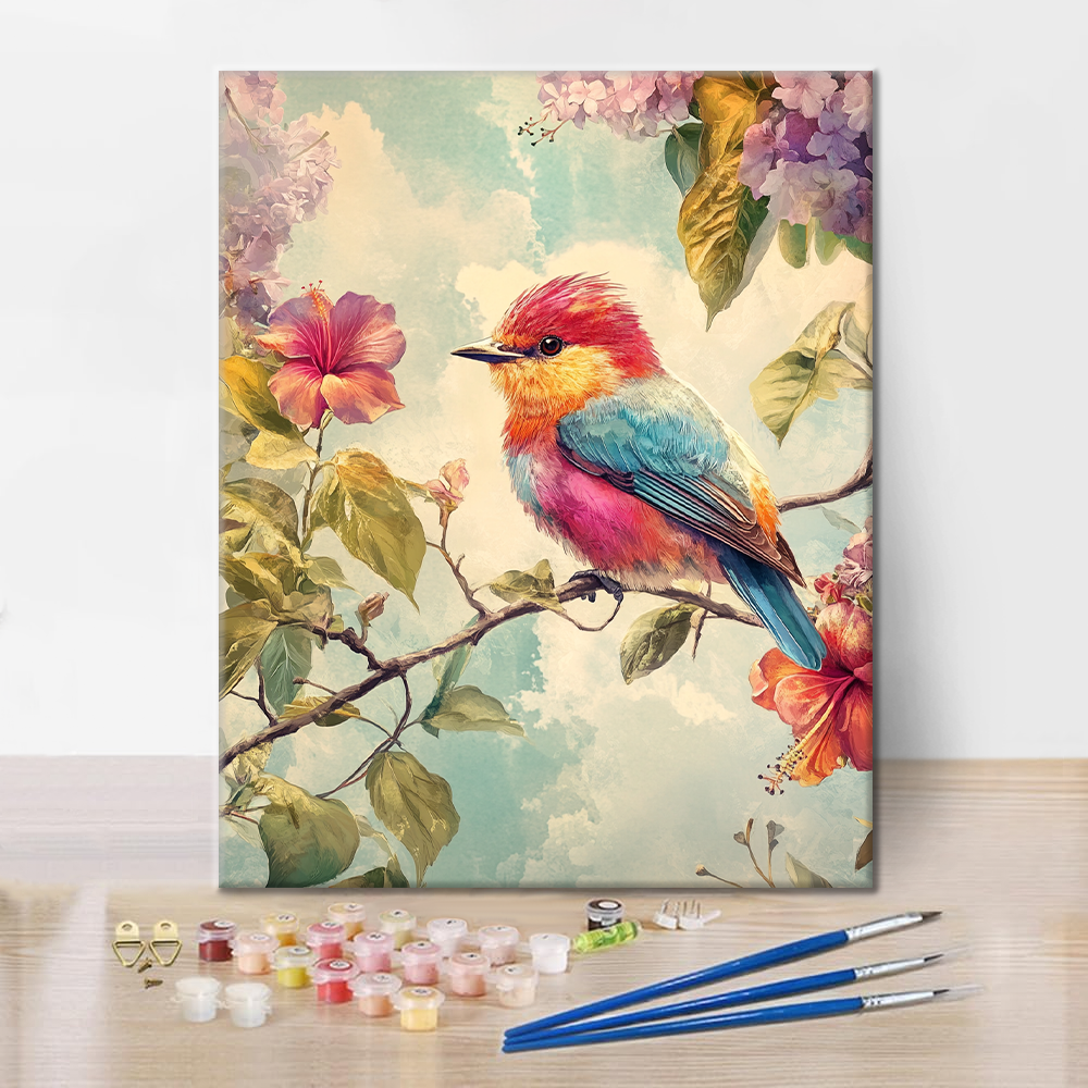 Colorful Bird - Paint by Numbers