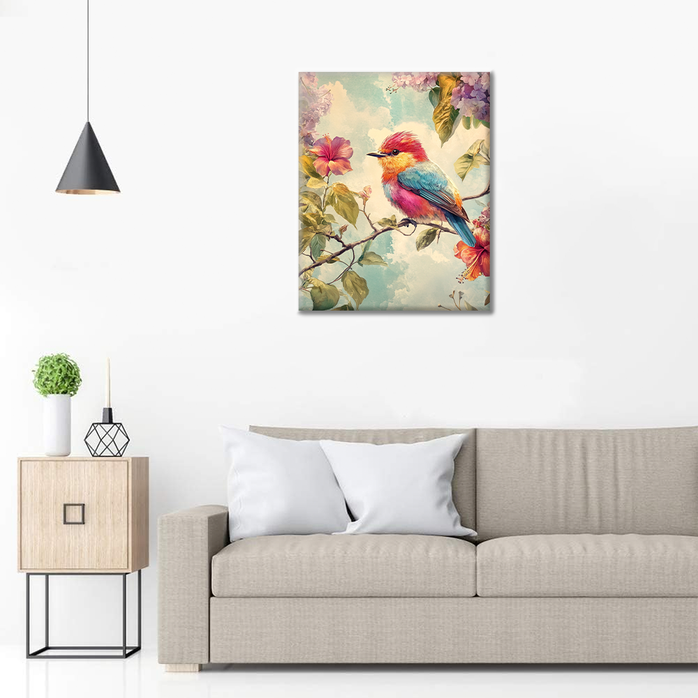 Colorful Bird - Paint by Numbers