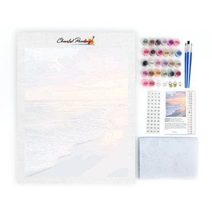 Peaceful Dawn Beach - Paint by Numbers