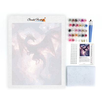 Starry Night Dragon Flight - Paint by Numbers