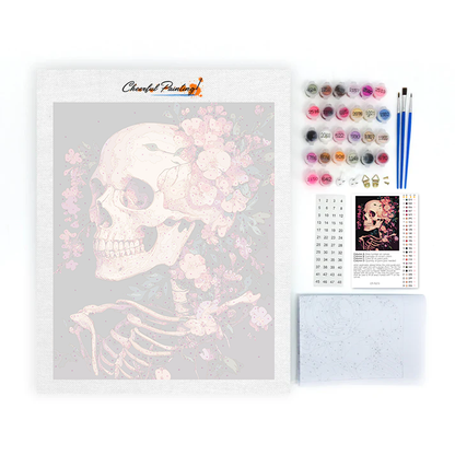 Floral Skull - Paint by Numbers