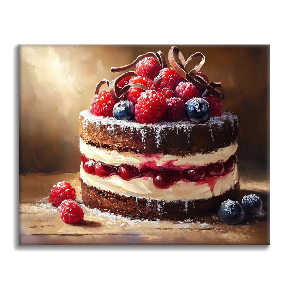 Mousse Cake - Paint by Numbers