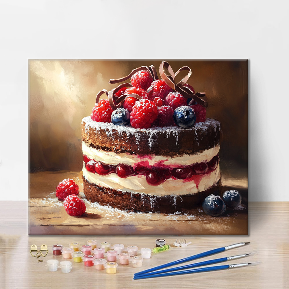 Mousse Cake - Paint by Numbers