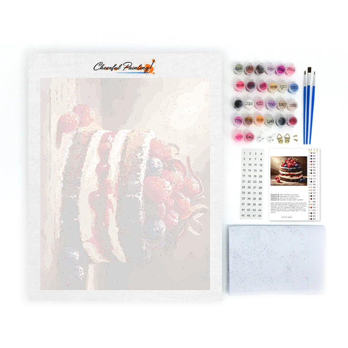 Mousse Cake - Paint by Numbers