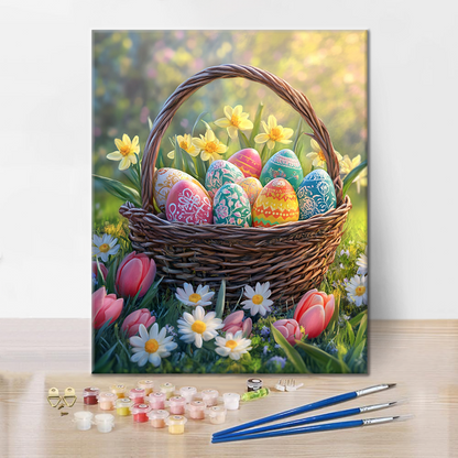 Spring Garden Joy - Paint by Numbers