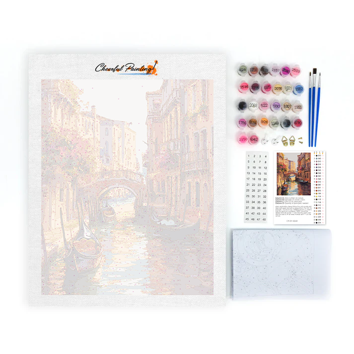 Venetian canals - Paint by Numbers