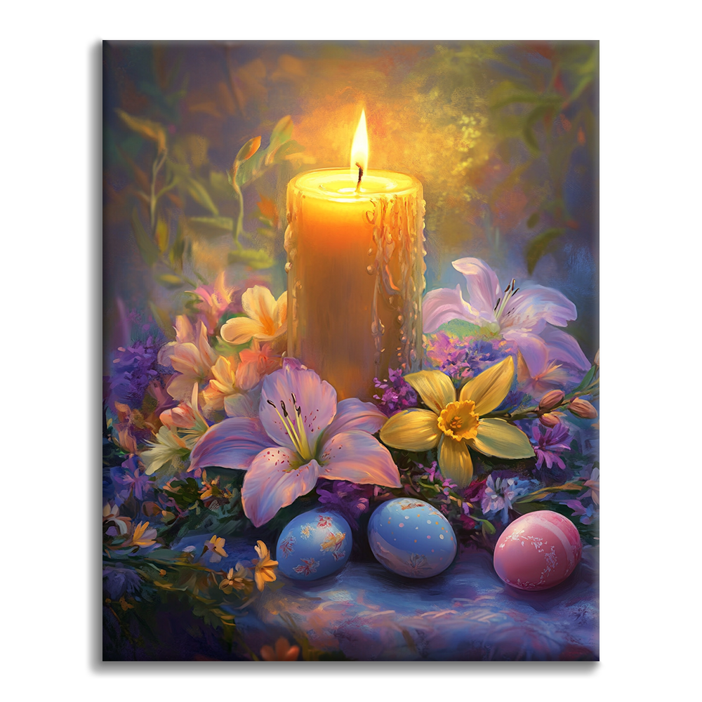 Easter Candlelight - Paint by Numbers