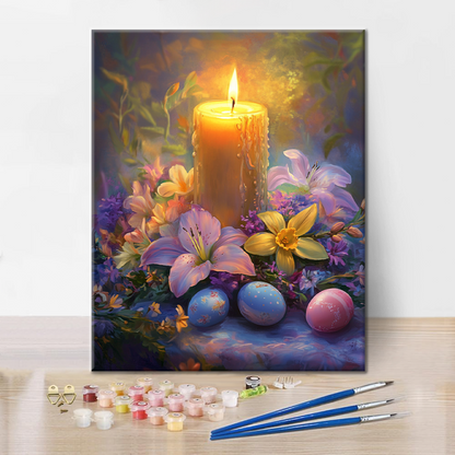 Easter Candlelight - Paint by Numbers