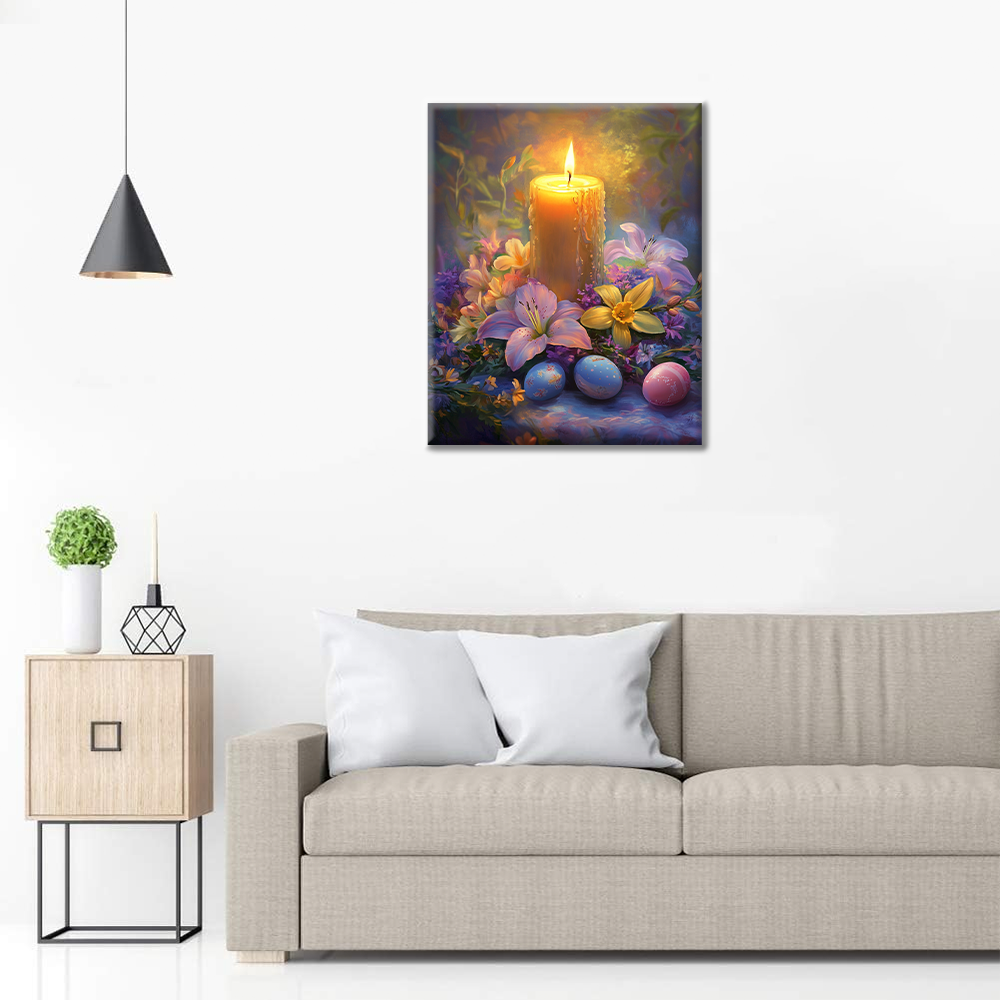 Easter Candlelight - Paint by Numbers