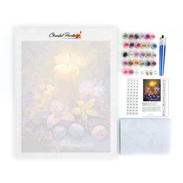 Easter Candlelight - Paint by Numbers