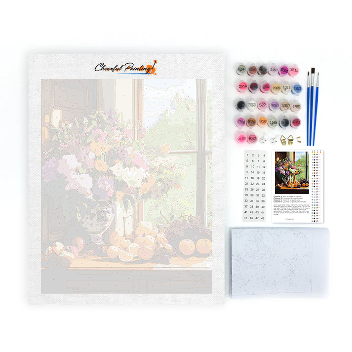 Flowers & Fruit - Paint by Numbers