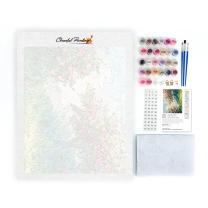 Spring Cherry Blossoms - Paint by Numbers