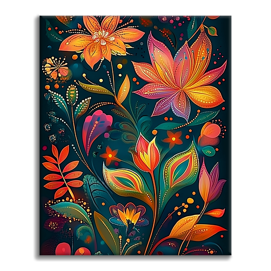 Totem Flower - Paint by Numbers
