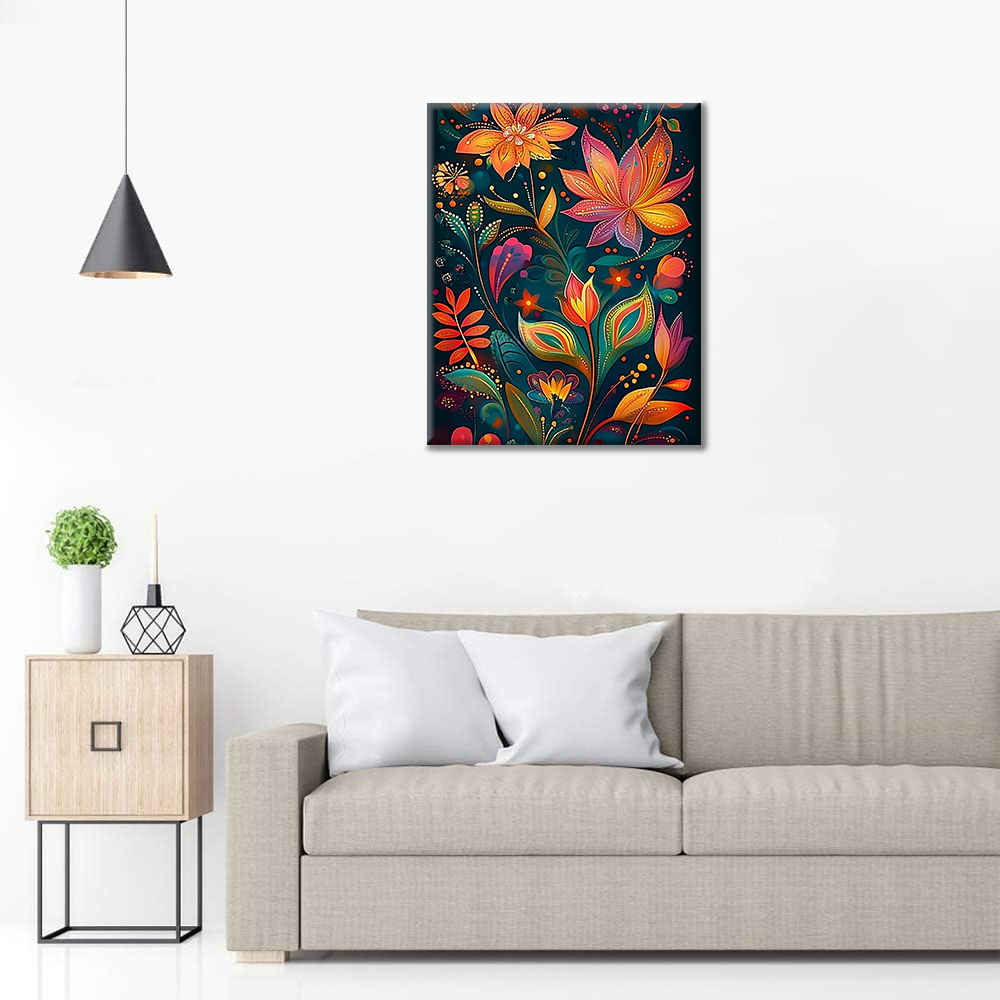 Totem Flower - Paint by Numbers
