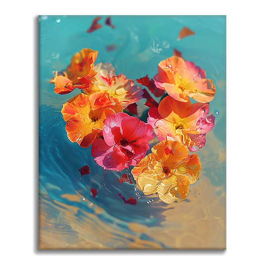 Carnation of Heart shape - Paint by Numbers